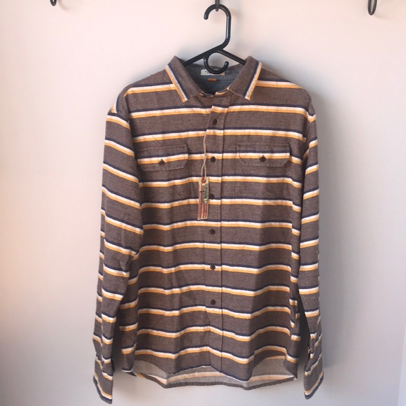 Tailor Vintage Men’s Stripped Long Sleeve Shirt - Picture 1 of 3